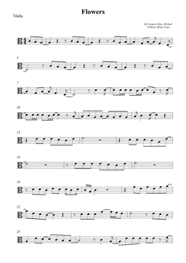 Flowers (arr. Wesley S. SIlva)