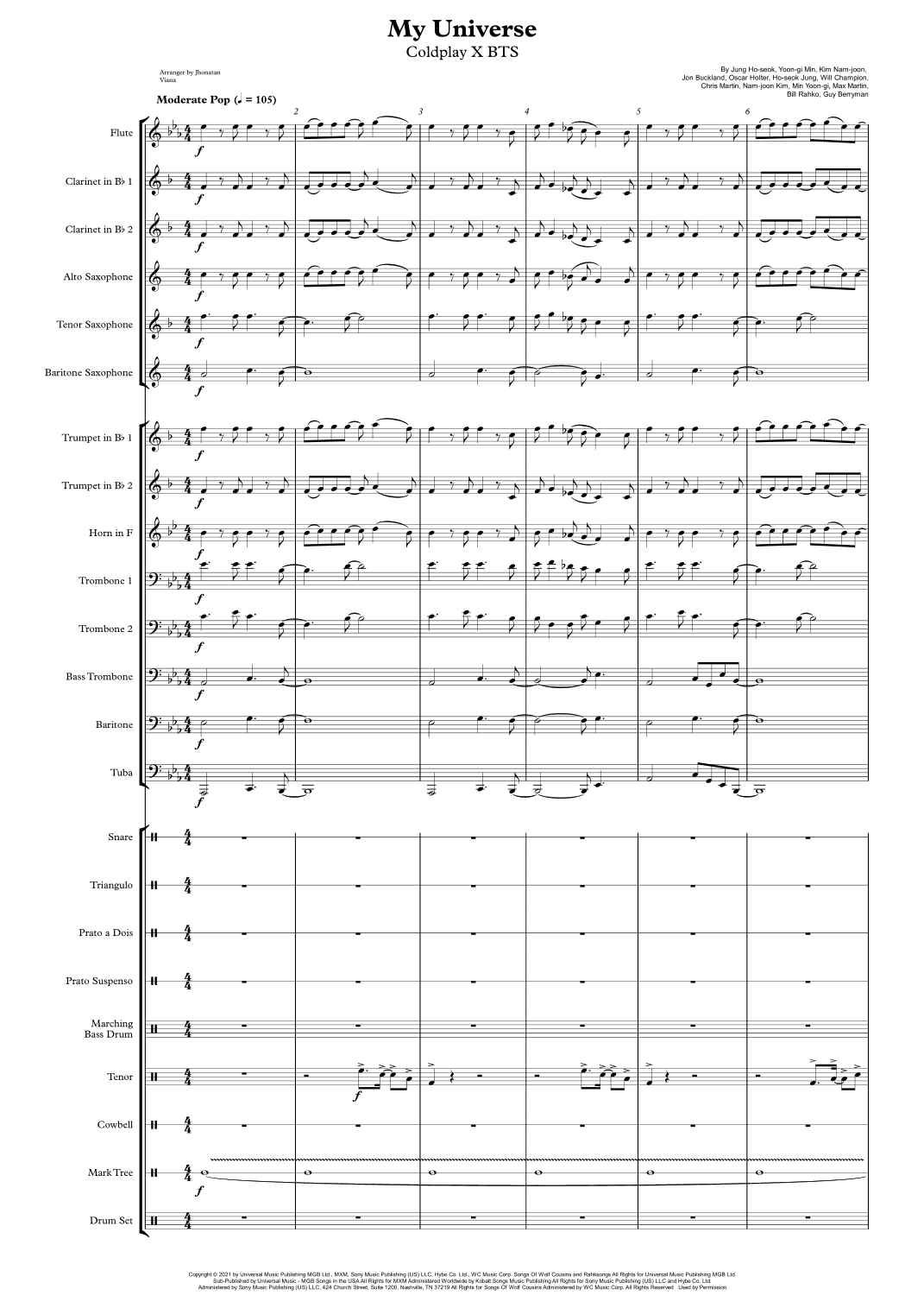 My Universe (arr. Jhonatan Lucio Viana)