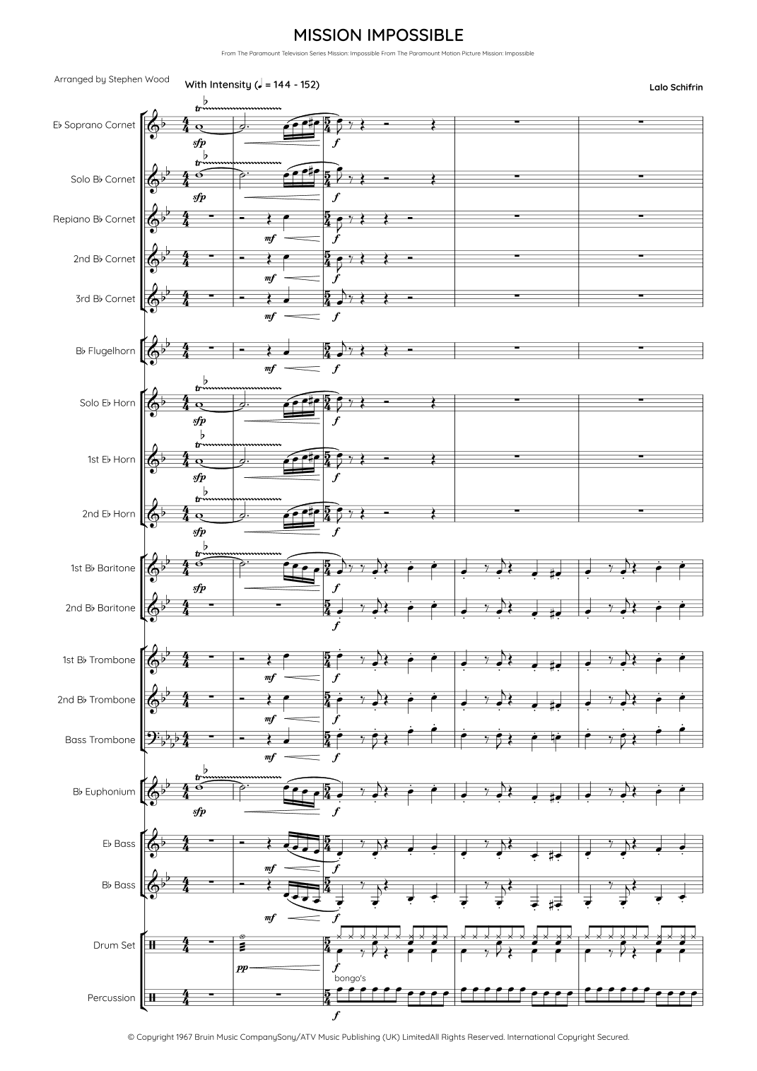 Mission: Impossible Theme (mission Accomplished) (arr. Stephen Wood)