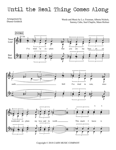 Until The Real Thing Comes Along (arr. Dianne Goldrick)