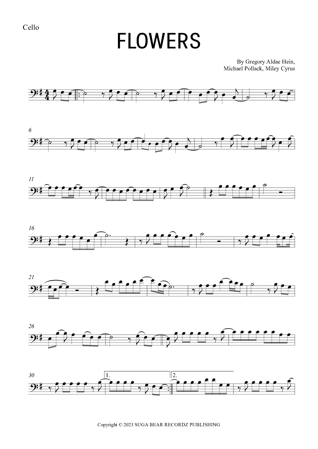 Flowers (arr. Gabriel Oliveira)