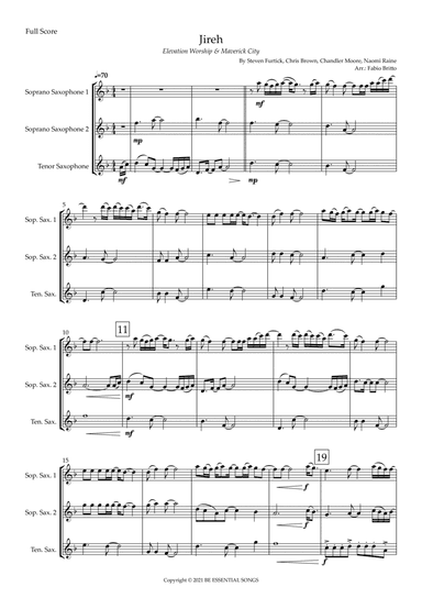 Jireh (arr. Fabio Britto)