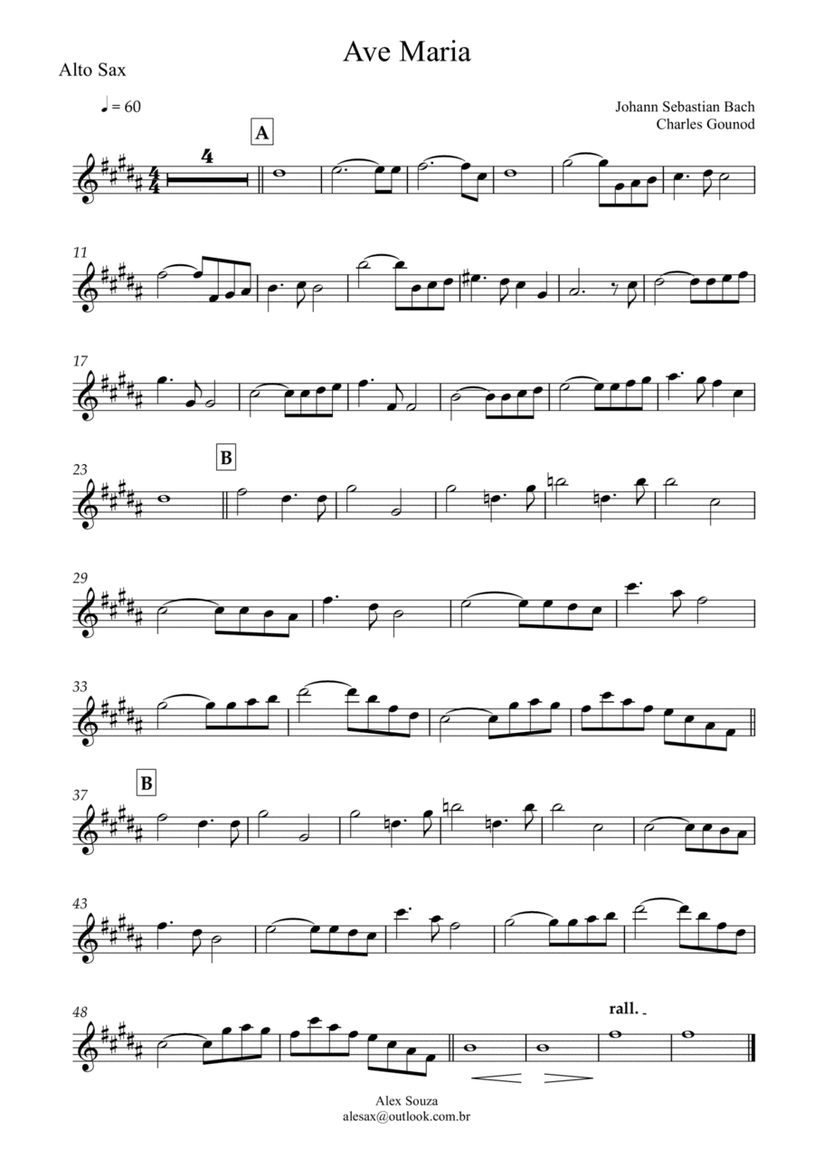Ave Maria (arr. Alex Souza)