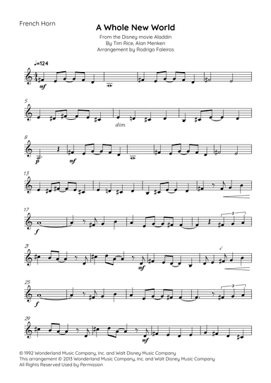 A Whole New World (arr. Rodrigo Faleiros)