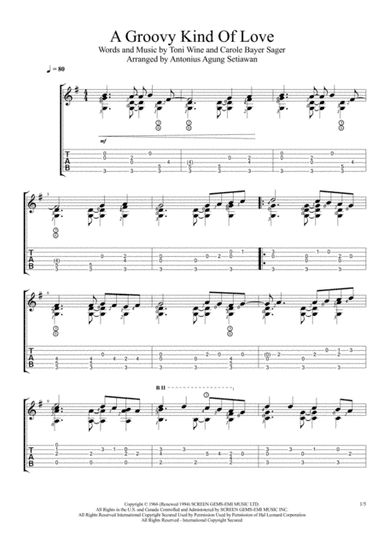 A Groovy Kind Of Love (arr. Antonius Agung Setiawan)