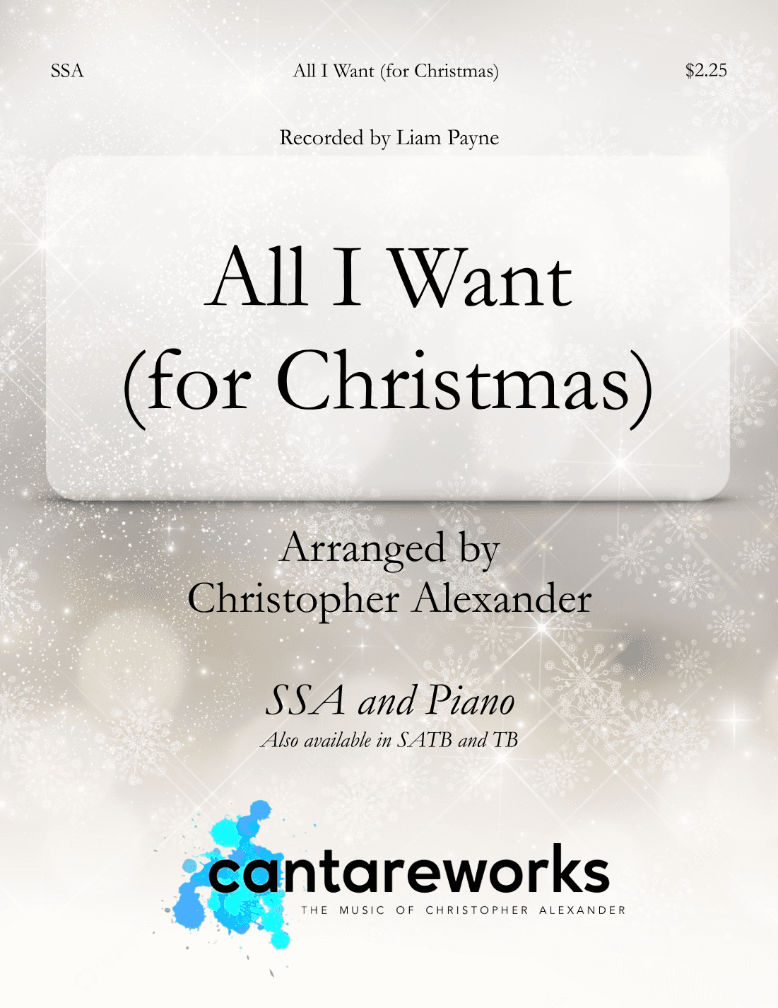 All I Want (for Christmas) (arr. Christopher Alexander)