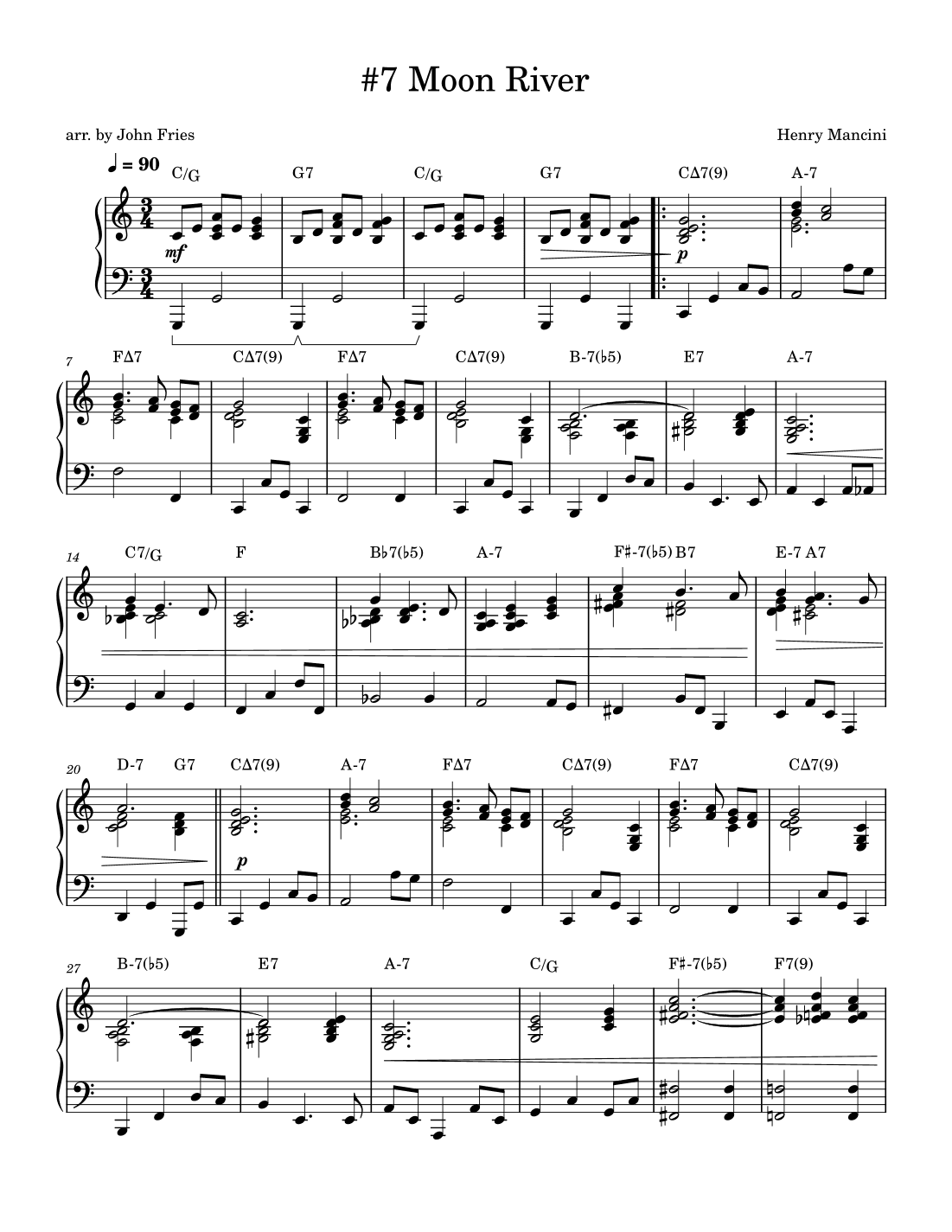 Moon River (arr. John Fries)