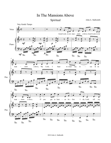 In The Mansions Above (arr. John A. Stallsmith)