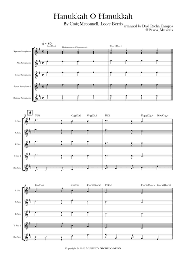 Hanukkah O Hanukkah (arr. Davi Rocha Campos)