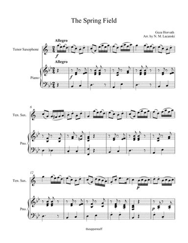 The Spring Field (arr. Nick Lacanski)