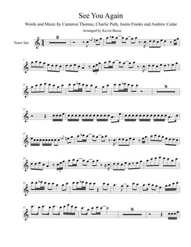 See You Again from FURIOUS 7 (arr. Kevin Busse)