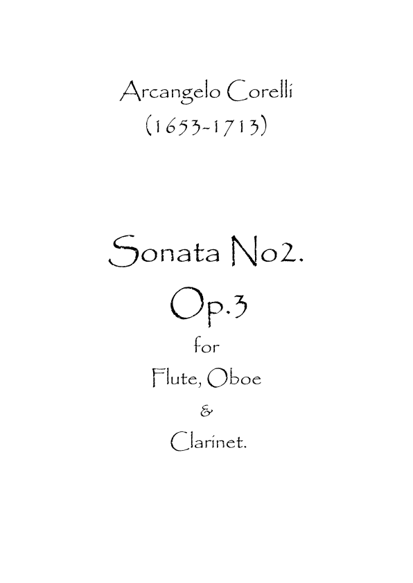 Sonata No.2 Op.3 (arr. Spence Bundy)