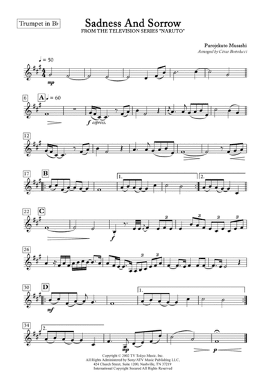 Sadness And Sorrow (arr. ACT Bortolucci)