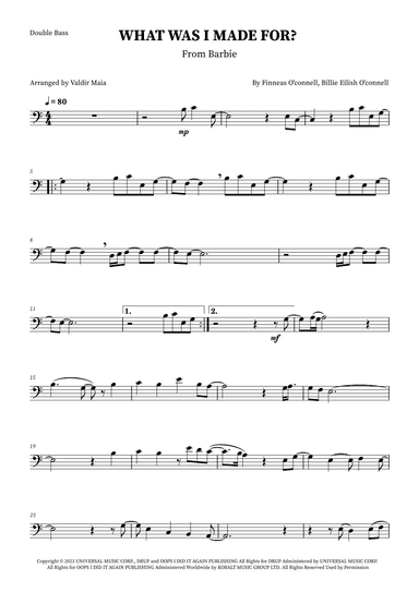 What Was I Made For? (arr. Valdir Maia)