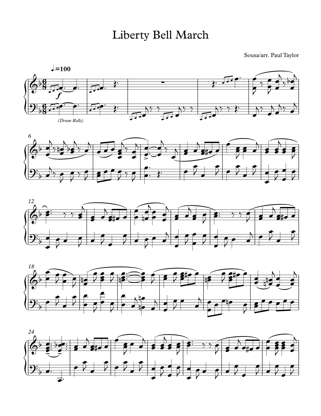 The Liberty Bell March (arr. Paul Taylor)