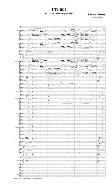 Suite Bergamasque, No. 1 Prélude (Symphonic Band) (arr. Richard Byrnes)