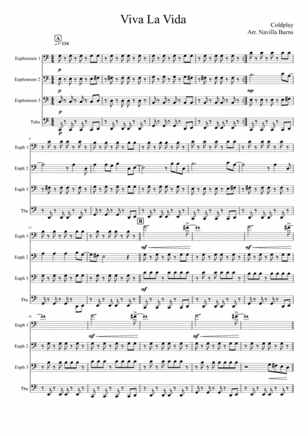 Viva La Vida (arr. Navilla Burns)
