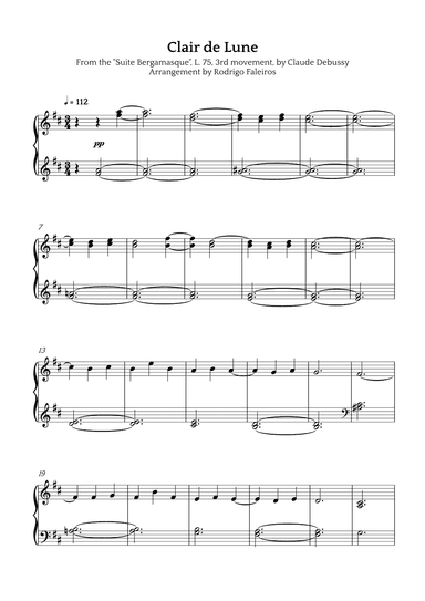 Clair de Lune (arr. Rodrigo Faleiros)