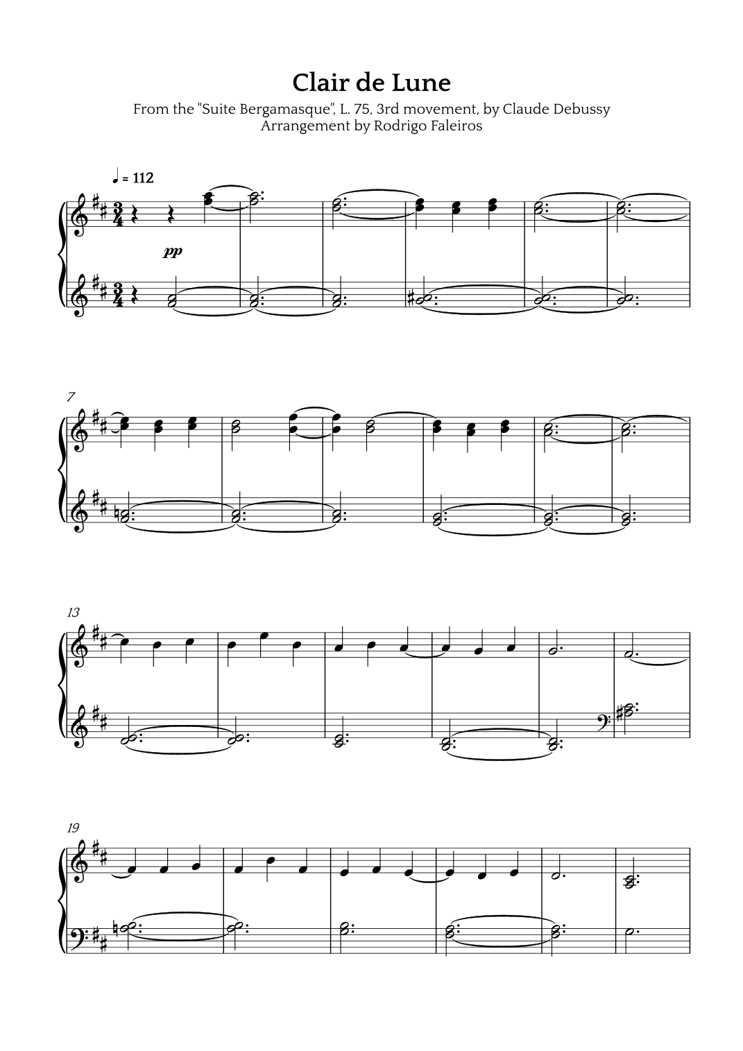 Clair de Lune (arr. Rodrigo Faleiros)