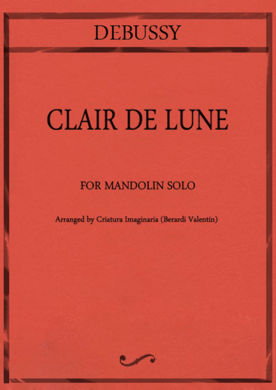 Debussy -  Clair de Lune for solo mandolin (arr. Criatura Imaginaria)