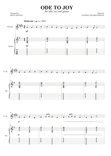 Ode to Joy (arr. Art.o Artaud)