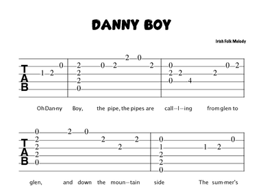 Danny Boy (Guitar Chord Melody) (arr. Douglas R. Bell)