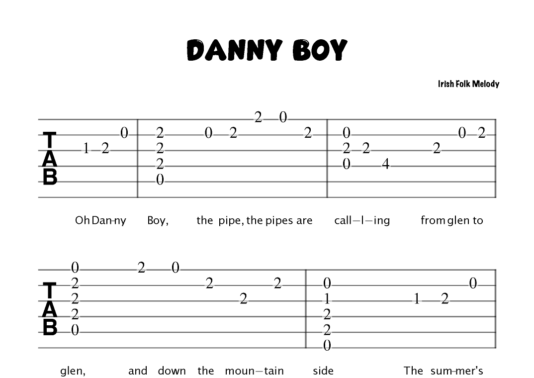 Danny Boy (Guitar Chord Melody) (arr. Douglas R. Bell)