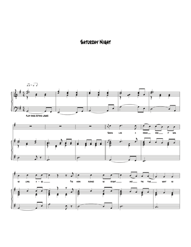 Saturday Night (arr. Biegler)