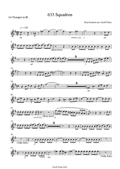 633 Squadron - Main Title (arr. Geoff Cloke)