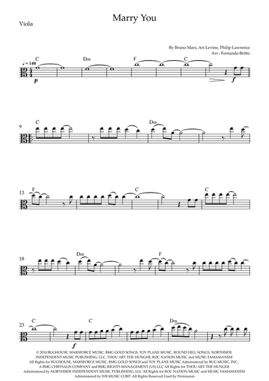 Marry You (arr. Fernando Britto)