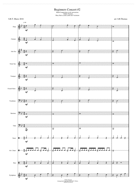 Beginners Concert #2 (arr. SRT Music)