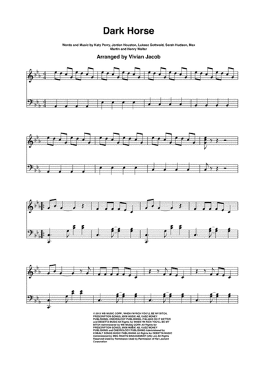 Dark Horse (arr. Vivian Jacob)