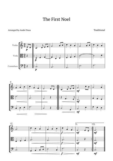 The First Noel (arr. André Nusa)