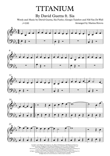 Titanium (arr. Arranged by Marina Kirova)