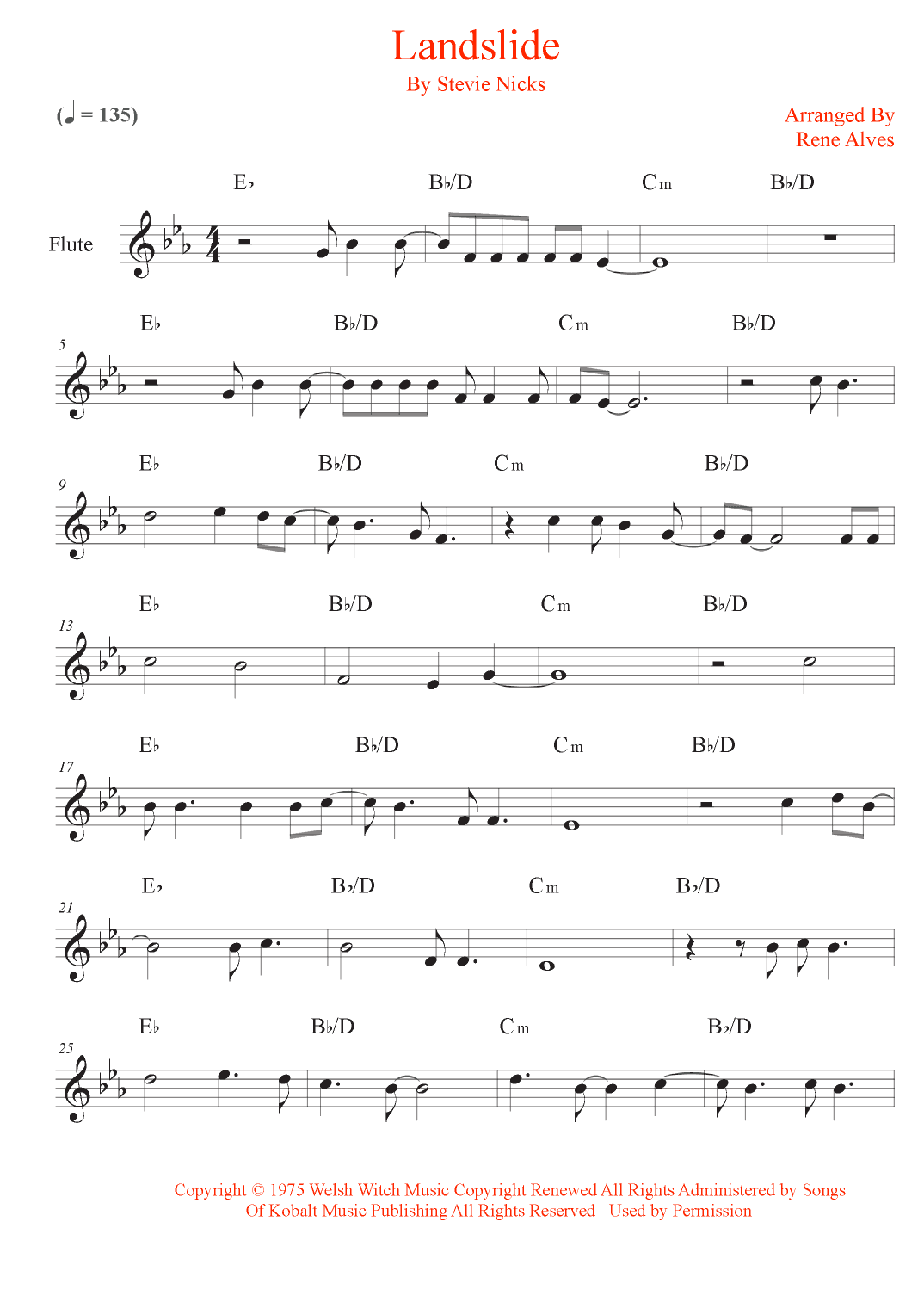 Landslide (arr. Rene Alves)
