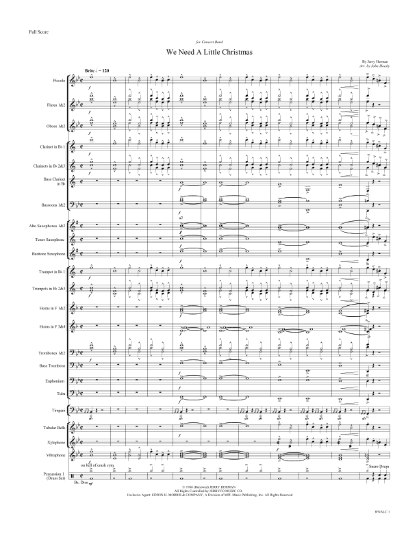 We Need A Little Christmas (arr. John Hoesly)