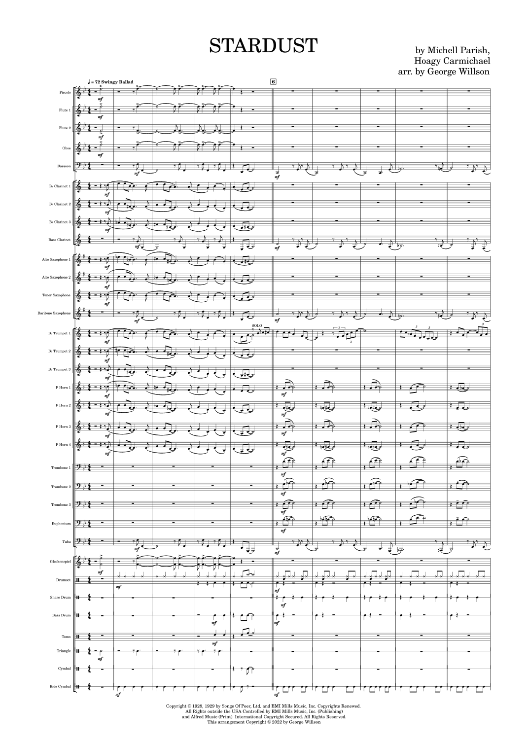 Stardust (arr. George Willson)