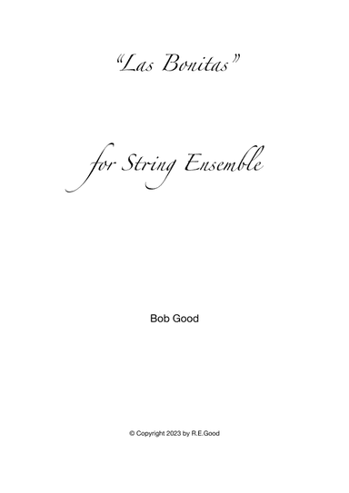 Las Bonitas  (Tango for String Ensemble)