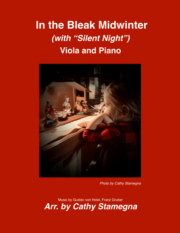 In the Bleak Midwinter (with "Silent Night") Viola and Piano (arr. Cathy Stamegna)