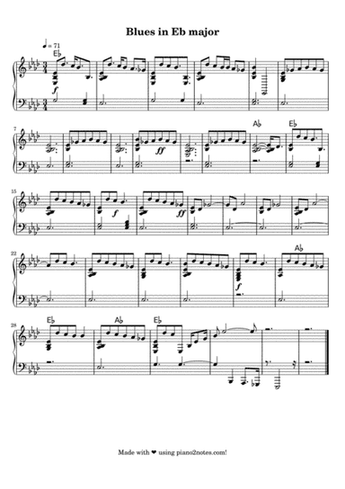 Blues in Eb major