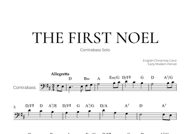 The First Noel (Bass Solo) - Christmas Carol (arr. Pedro Merendi)