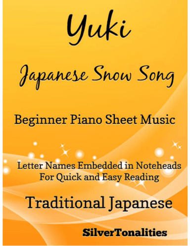 Yuki Japanese Song Song Beginner Piano Sheet Music (arr. SilverTonalities)