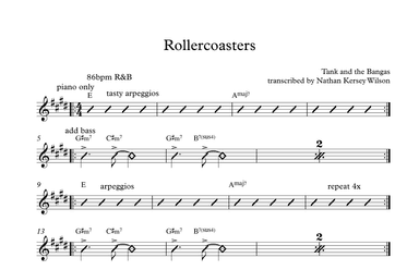 Rollercoasters (arr. Nathan Kersey-Wilson)