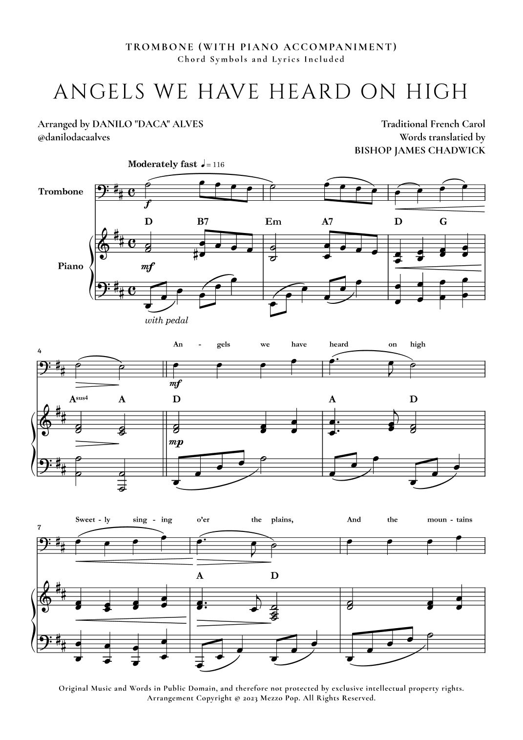 Angels We Have Heard On High (arr. Danilo "Daca" Alves)