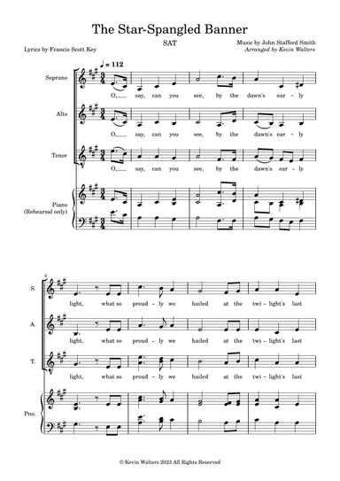 The Star-Spangled Banner (arr. Kevin Walters)