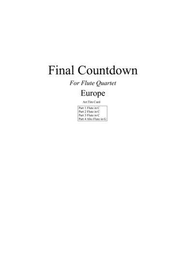 Final Countdown (arr. Tim Curd)