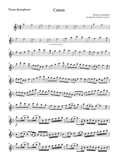 Canon (arr. Zachary Corbett)
