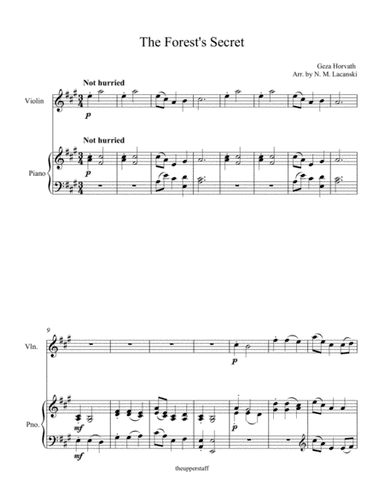 The Forest's Secret (arr. Nick Lacanski)