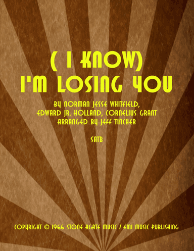 I'm Losing You (i Know) (arr. Jeff Tincher)