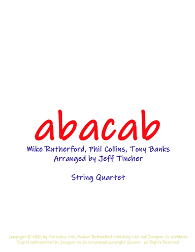 Abacab (arr. Jeff Tincher)